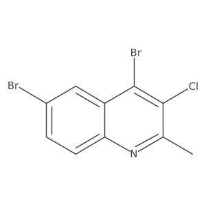 3-Chloro-4,6-dibromo-2-methylquinoline结构式