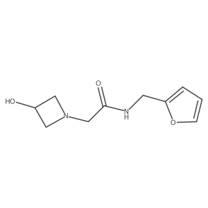 N-[(furan-2-yl)methyl]-2-(3-hydroxyazetidin-1-yl)acetamide结构式
