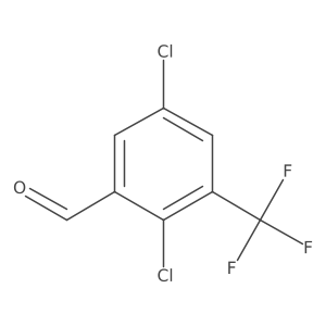 2,5-Dichloro-3-(trifluoromethyl)benzaldehyde Structure