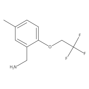 5-Methyl-2-(2,2,2-trifluoroethoxy)-benzylamine结构式
