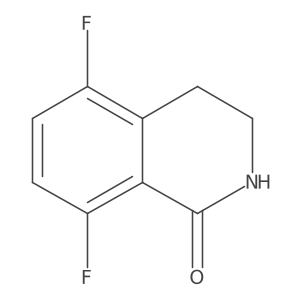 5,8-Difluoro-3,4-dihydroisoquinolin-1(2H)-one结构式