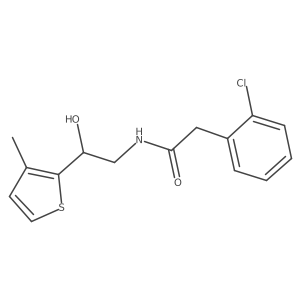 2-(2-chlorophenyl)-N-[2-hydroxy-2-(3-methylthiophen-2-yl)ethyl]acetamide Structure