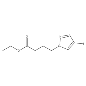 Ethyl 4-(4-iodo-1H-pyrazol-1-yl)butanoate Structure