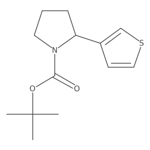 tert-Butyl 2-(thiophen-3-yl)pyrrolidine-1-carboxylate Structure