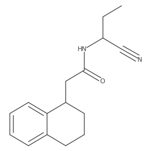N-(1-cyanopropyl)-2-(1,2,3,4-tetrahydronaphthalen-1-yl)acetamide Structure