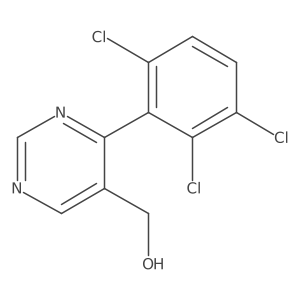 (4-(2,3,6-Trichlorophenyl)pyrimidin-5-yl)methanol Structure