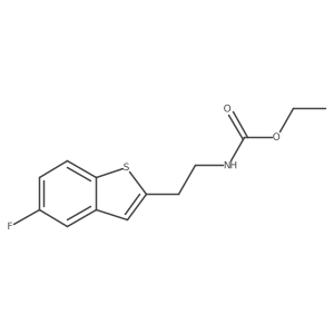 Ethyl 2-(5-fluorobenzo[b]thiophen-2-yl)ethylcarbamate结构式