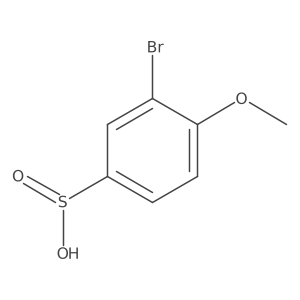 3-Bromo-4-methoxybenzene-1-sulfinic acid Structure