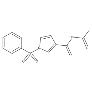N-[1-[1-(Phenylsulfonyl)-1H-pyrrol-3-yl]ethenyl]acetamide Structure