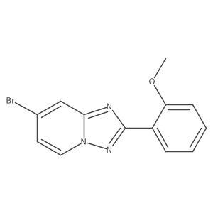 7-Bromo-2-(2-methoxyphenyl)-[1,2,4]triazolo[1,5-A]pyridine结构式