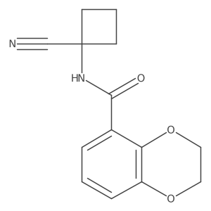 N-(1-cyanocyclobutyl)-2,3-dihydro-1,4-benzodioxine-5-carboxamide Structure