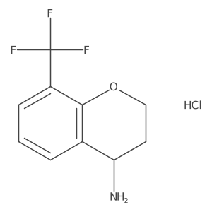 (R)-8-(Trifluoromethyl)chroman-4-amine hydrochloride Structure