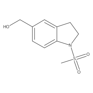 (1-Methylsulfonyl-2,3-dihydroindol-5-yl)methanol Structure