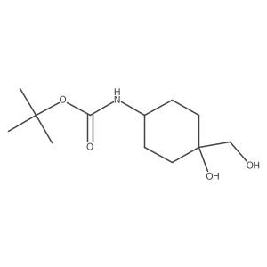 4-(Boc-amino)-1-(hydroxymethyl)cyclohexanol Structure
