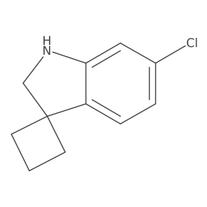 6'-Chlorospiro[cyclobutane-1,3'-indoline] Structure