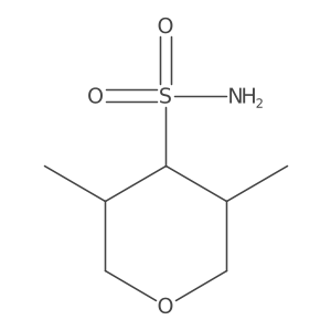 3,5-dimethyltetrahydro-2H-pyran-4-sulfonamide Structure