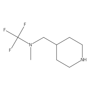 1,1,1-trifluoro-N-methyl-N-(piperidin-4-ylmethyl)methanamine Structure