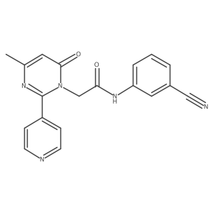 N-(3-cyanophenyl)-2-(4-methyl-6-oxo-2-(pyridin-4-yl)pyrimidin-1(6H)-yl)acetamide Structure