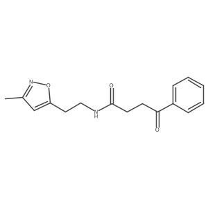 N-(2-(3-methylisoxazol-5-yl)ethyl)-4-oxo-4-phenylbutanamide Structure