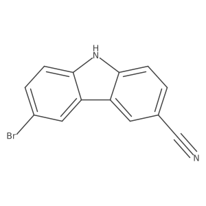 6-bromo-9H-carbazole-3-carbonitrile Structure