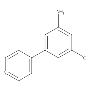 Benzenamine, 3-chloro-5-(4-pyridinyl)-结构式