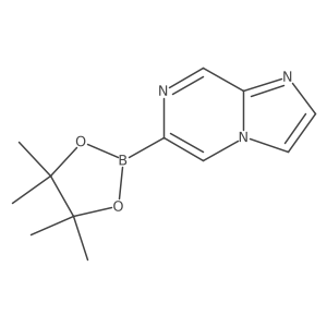 6-(4,4,5,5-Tetramethyl-1,3,2-dioxaborolan-2-YL)imidazo[1,2-A]pyrazine Structure