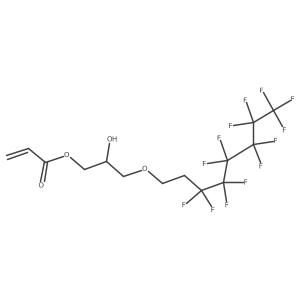 2-Hydroxy-3-[(perfluorohexyl)ethoxy]propyl 2-propenoate Structure