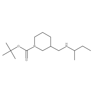 Tert-butyl 3-{[(butan-2-yl)amino]methyl}piperidine-1-carboxylate Structure