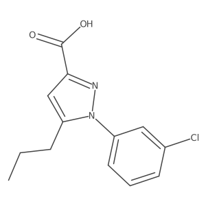1-(3-chlorophenyl)-5-propyl-1H-pyrazole-3-carboxylic acid Structure