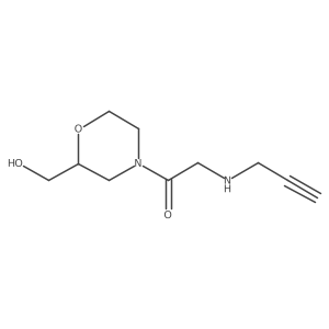 Ethanone, 1-[2-(hydroxymethyl)-4-morpholinyl]-2-(2-propyn-1-ylamino)-结构式