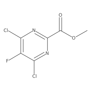 Methyl 4,6-dichloro-5-fluoropyrimidine-2-carboxylate Structure