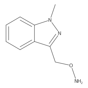 O-((1-Methyl-1H-indazol-3-yl)methyl)hydroxylamine结构式