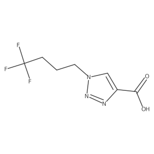 1-(4,4,4-Trifluorobutyl)-1H-1,2,3-triazole-4-carboxylic acid Structure