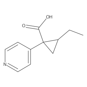 2-ethyl-1-(4-pyridyl)cyclopropanecarboxylic acid Structure