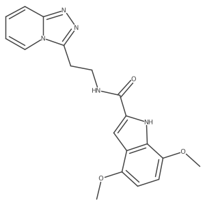 4,7-dimethoxy-N-[2-([1,2,4]triazolo[4,3-a]pyridin-3-yl)ethyl]-1H-indole-2-carboxamide Structure