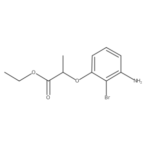 Ethyl 2-(3-amino-2-bromophenoxy)propanoate Structure