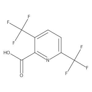 3,6-Bis(trifluoromethyl)picolinic acid结构式