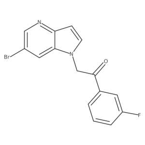 2-(6-bromo-1H-pyrrolo[3,2-b]pyridin-1-yl)-1-(3-fluorophenyl)ethanone Structure