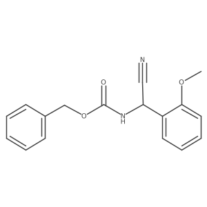 benzyl N-[cyano-(2-methoxyphenyl)methyl]carbamate Structure