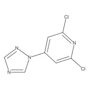 2,6-dichloro-4-(1H-1,2,4-triazol-1-yl)pyridine结构式