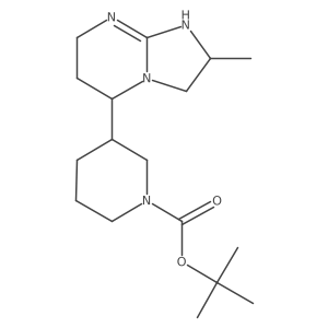 tert-butyl 3-{2-methyl-2H,3H,5H,6H,7H,8H-imidazo[1,2-a]pyrimidin-5-yl}piperidine-1-carboxylate Structure