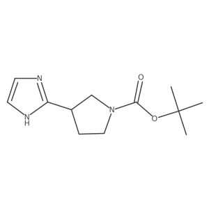 tert-Butyl 3-(1H-imidazol-2-yl)pyrrolidine-1-carboxylate Structure