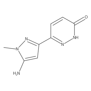 6-(5-Amino-1-methyl-1H-pyrazol-3-yl)-2,3-dihydropyridazin-3-one Structure