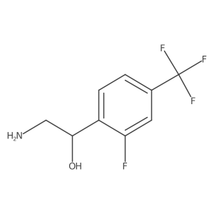 2-Amino-1-[2-fluoro-4-(trifluoromethyl)phenyl]ethanol Structure