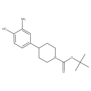 Tert-butyl 4-(3-amino-4-hydroxyphenyl)piperidine-1-carboxylate Structure