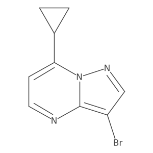 3-Bromo-7-cyclopropylpyrazolo[1,5-a]pyrimidine Structure