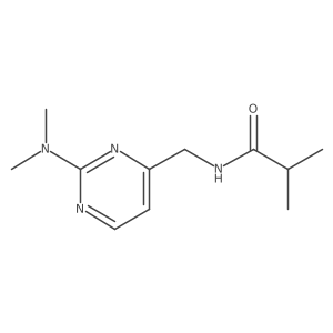 N-((2-(dimethylamino)pyrimidin-4-yl)methyl)isobutyramide结构式