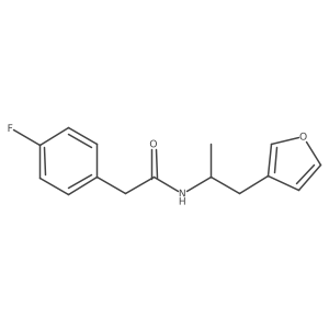2-(4-fluorophenyl)-N-[1-(furan-3-yl)propan-2-yl]acetamide Structure