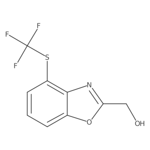 (4-((Trifluoromethyl)thio)benzo[d]oxazol-2-yl)methanol Structure