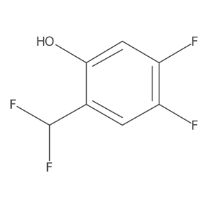 2-(Difluoromethyl)-4,5-difluorophenol Structure